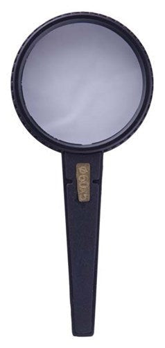 Lightweight 2.5" magnifier with 5x magnification, ideal for reading, crafts, and outdoor exploration.