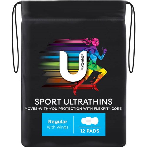 U Sport Pads Regular 12pk ( 4 Pack )