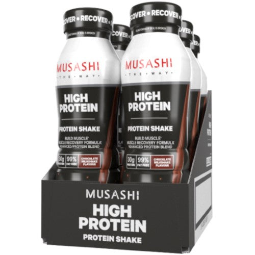 Musashi Protein Chocolate Milkshake 375ml ( 6 Pack )