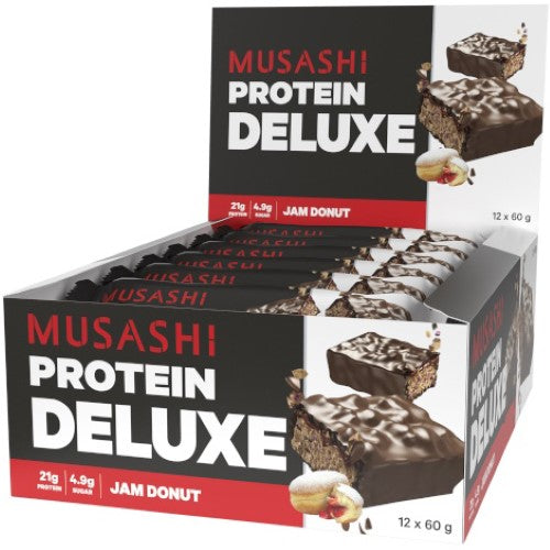 Musashi Deluxe Jam Donut 60g ( 12 Pack )