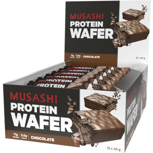 Musashi Protein Wafer Chocolate 40g ( 12 Pack )