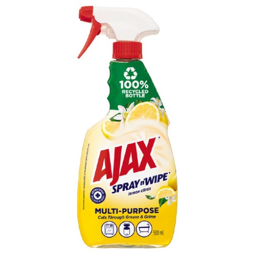 Ajax Spray n' Wipe Lemon Citrus 500ml ( 8 Pack )