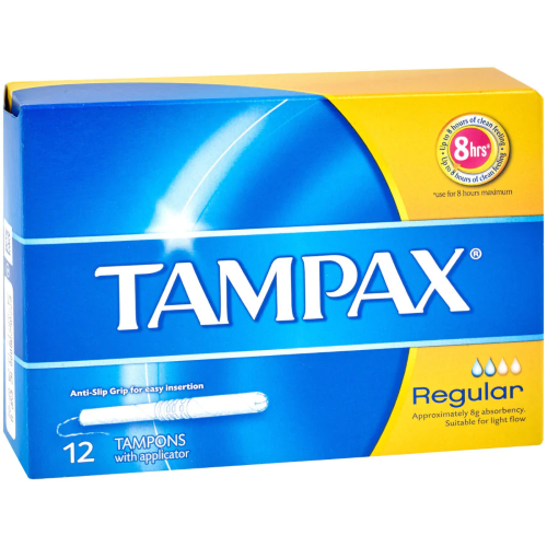 Tampax Regular with Applicator 12pk ( 6 Pack )