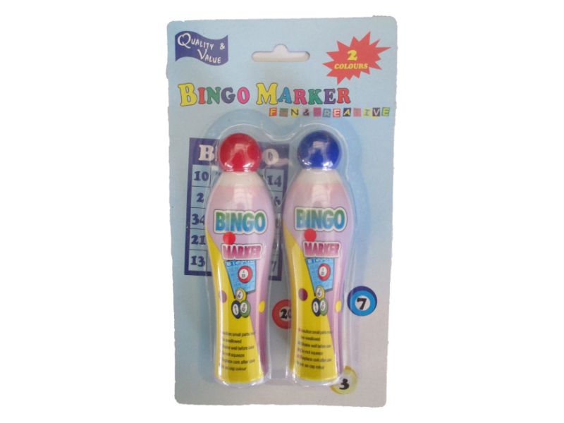 BINGO MARKERS - BLUE/RED 40ML (24pcs)