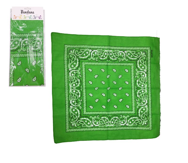 BANDANA - LIME GREEN 56CM (Set of 12)