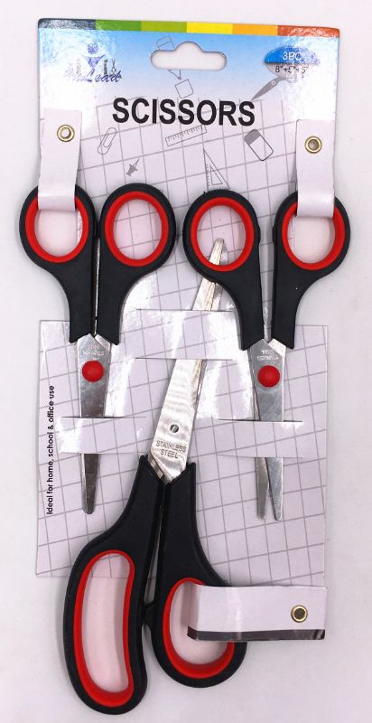 SCISSORS - 8"+5"+5" (6 Packs)