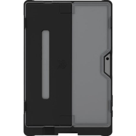 Black and transparent Dux Shell Case for Microsoft Surface Pro, offering drop resistance and full access to ports.