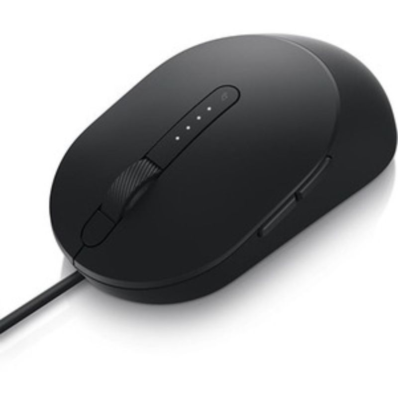Dell MS3220 Laser Wired Mouse, high-precision, ergonomic design, 3200 DPI, 5 buttons, USB 2.0, perfect for right-handed users.