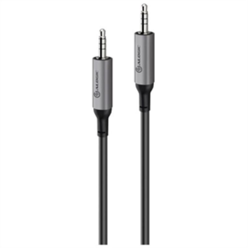 ALOGIC Ultra 5m 3.5mm Male to Female Audio Extension Cable - Space Grey, Durable Design