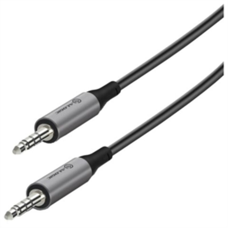 ALOGIC Ultra 5m 3.5mm Male to Female Audio Extension Cable - Space Grey, Durable Design
