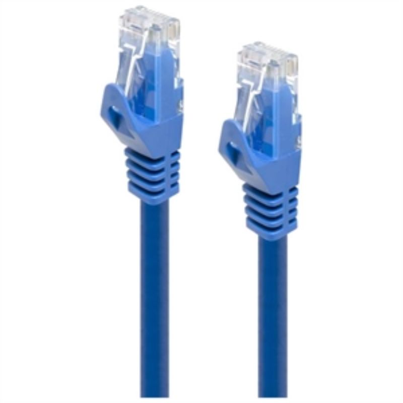 High-Speed Alogic 0.5m Blue CAT6 Ethernet Cable - 1 Gbit/s Data Transfer, Snagless Design