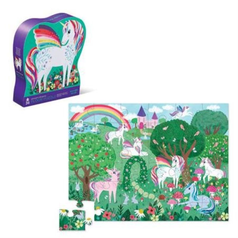 Puzzle - Croc Creek Shaped Unicorn Garden (36pc)