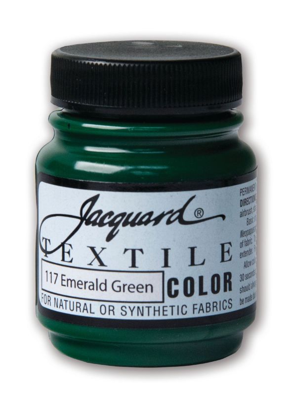 Paint - JACQUARD TEXTILE COLOURS EMERALD GREEN 117 (66.54ml)
