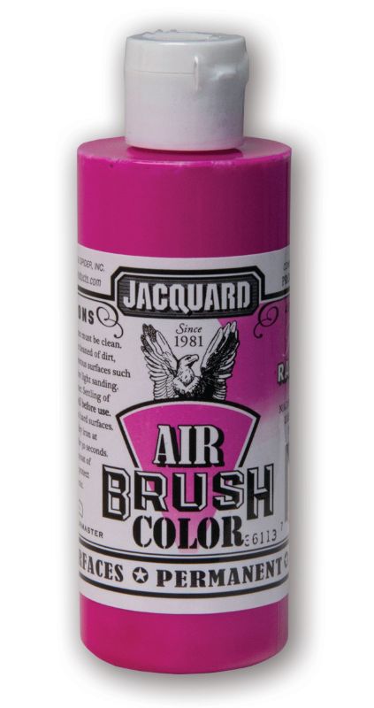 AIRBRUSH Paint - JACQUARD FLUORESCENT RASPBERRY 406 (118.29ml)