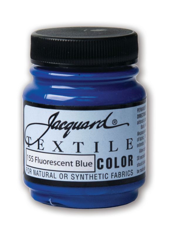 Paint - JACQUARD TEXTILE COLOURS FLUORESCENT BLUE 155 (66.54ml)