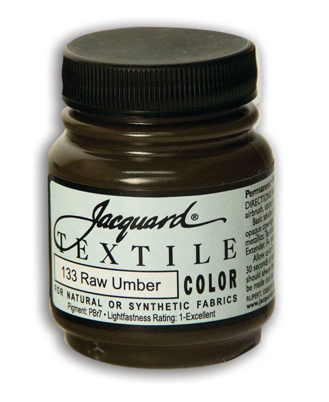 Paint - JACQUARD TEXTILE COLOURS RAW UMBER 133 (66.54ml)
