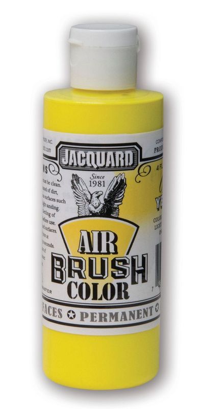 AIRBRUSH Paint - JACQUARD FLUORESCENT YELLOW 400 (118.29ml)