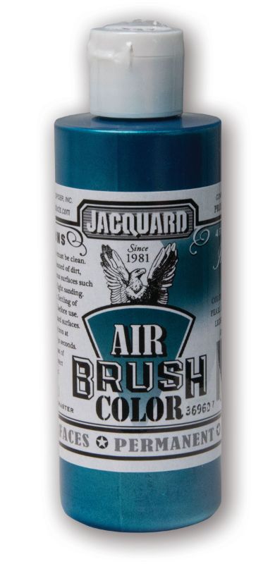 AIRBRUSH Paint - JACQUARD IRIDESCENT TEAL 605 (118.29ml)