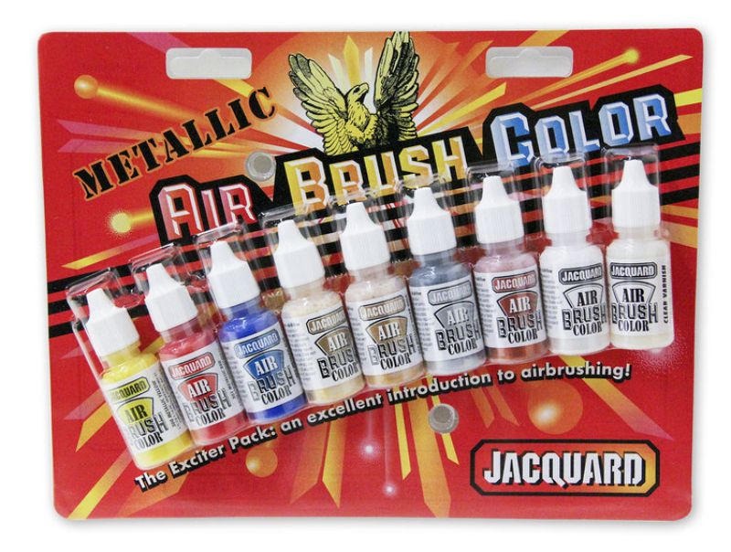 AIRBRUSH Paint - JACQUARD METALLIC EXCITER PACK 9