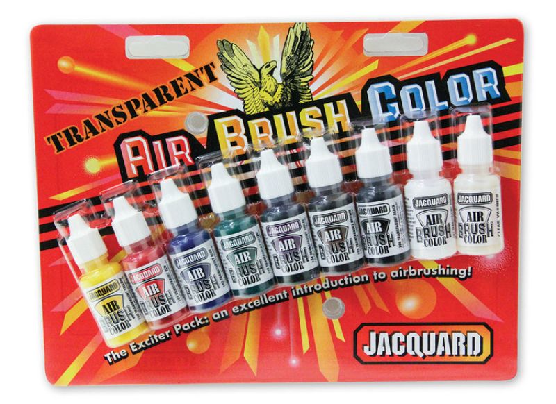 AIRBRUSH Paint - JACQUARD TRANSPARENT EXCITER PACK 9