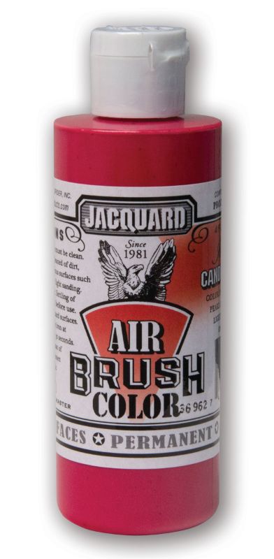 AIRBRUSH Paint - JACQUARD IRIDESCENT CANDY APPLE RED 607 (118.29ml)