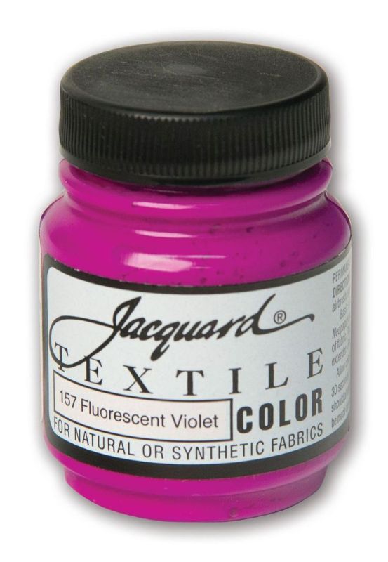 Paint - JACQUARD TEXTILE COLOURS FLUORESCENT VIOLET 157 (66.54ml)