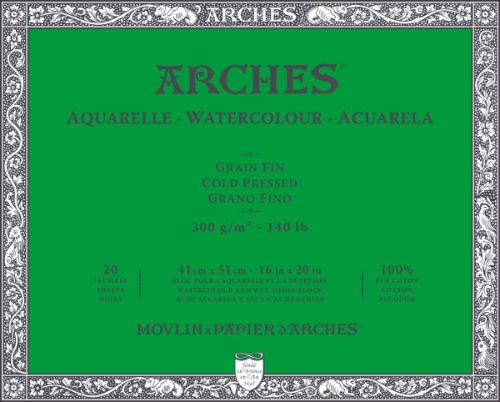 Arches Water Colour Blocks 300GSM 41X51CP