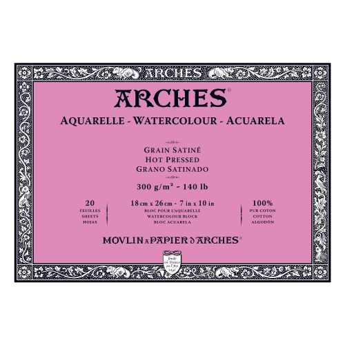 Arches Water Colour Blocks 18 x 26cm.