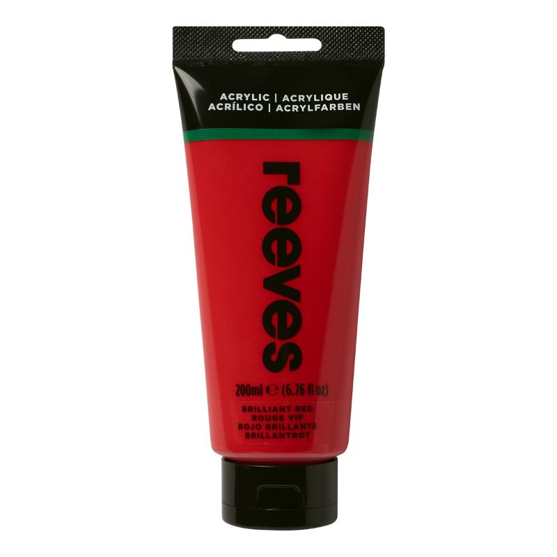 Acrylic Paint - Reeves Artists' Colour - 200ml (Mars Black)