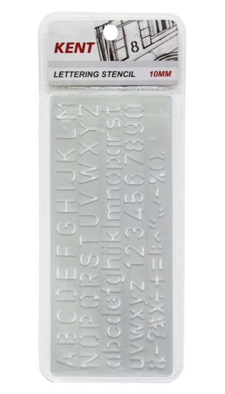 Kent Lettering Stencils (10mm)