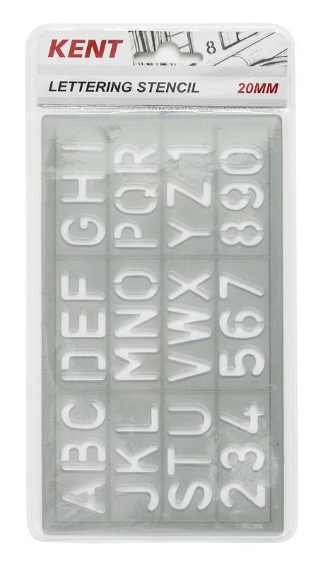 Kent Lettering Stencils (20mm)
