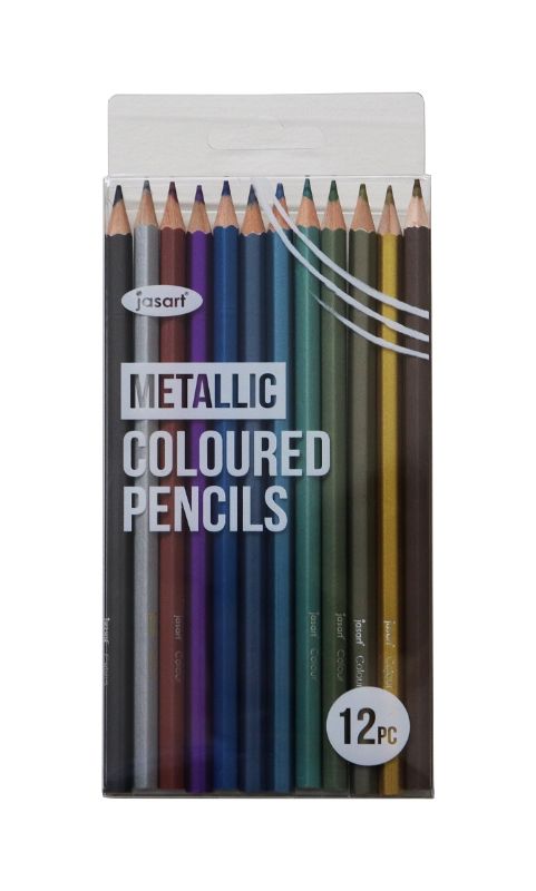 JASART STUDIO METALLIC PENCIL SET OF 12 -