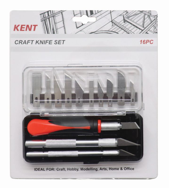KENT CRAFT KNIFE SET 16 PIECE -