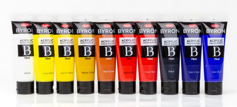 JASART BYRON ACRYLIC PAINT 75ML - BLACK