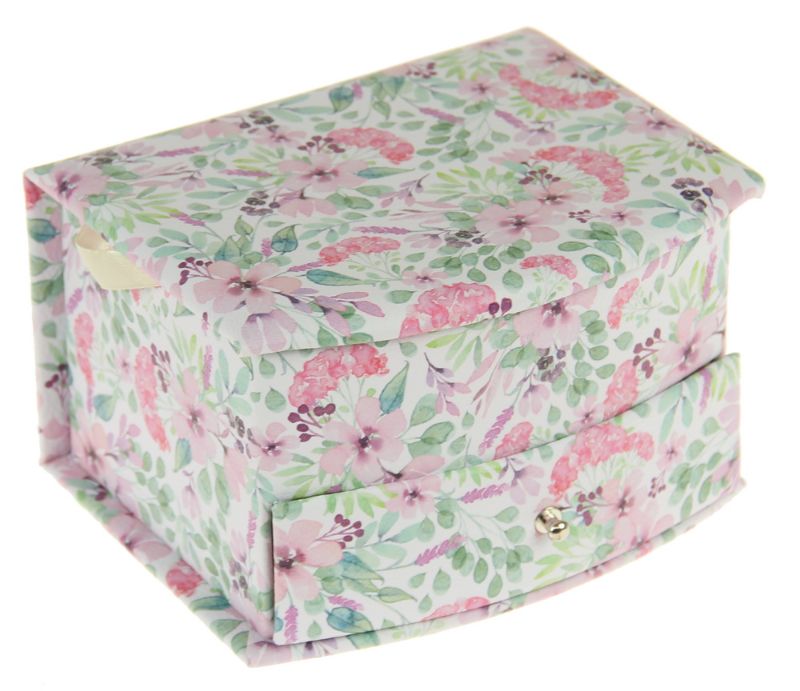 Jewellery Box - Curved Front PU Leather Small (14.5cm)