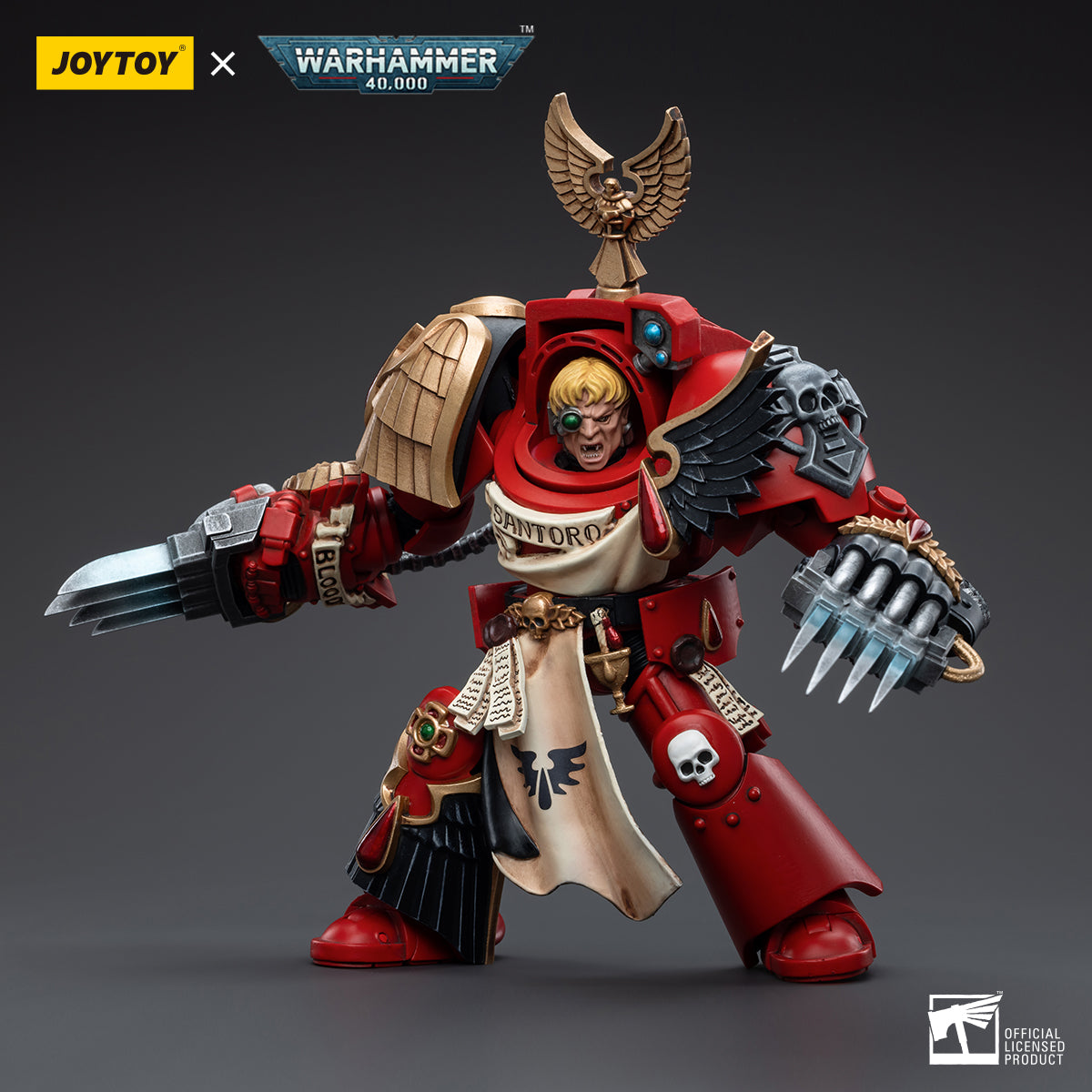Warhammer Collectibles: 1/18 Scale Blood Angels Assault Terminators Sergeant