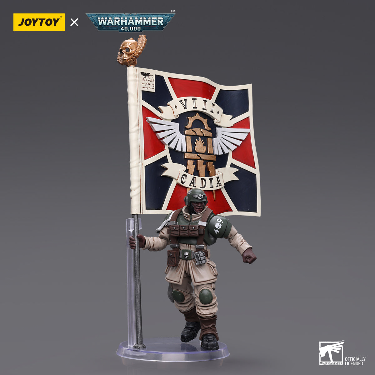 Warhammer 40K 1/18 Astra - Command Squad Veteran with Regimental Standard