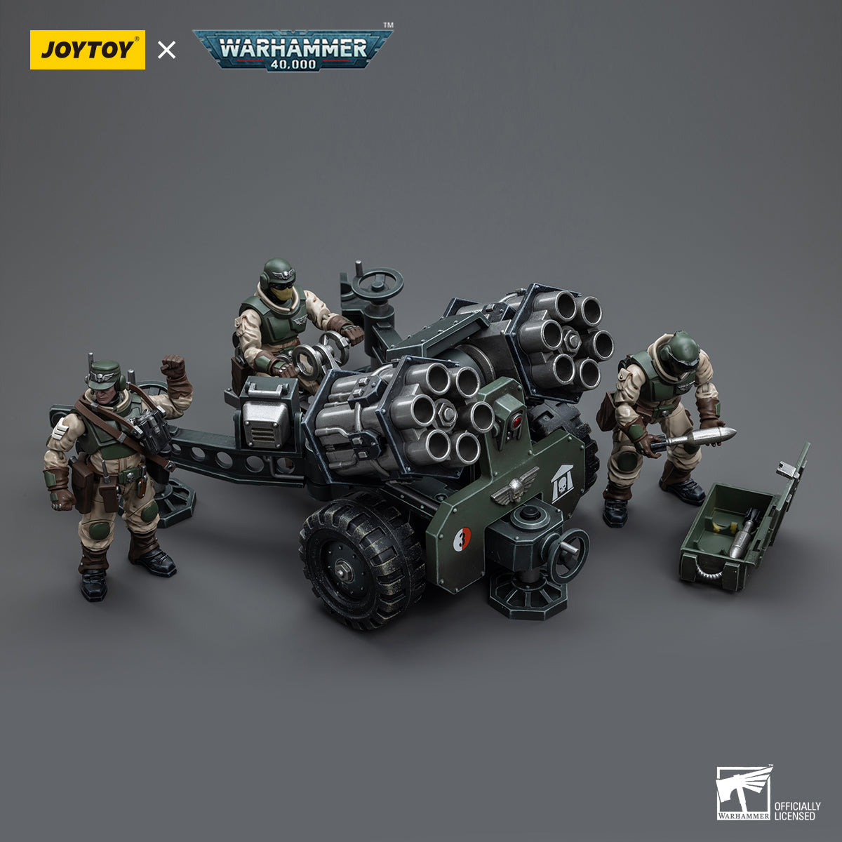 Warhammer Collectibles: 1/18 Scale Astra Militarum Ordnance Team with Malleus