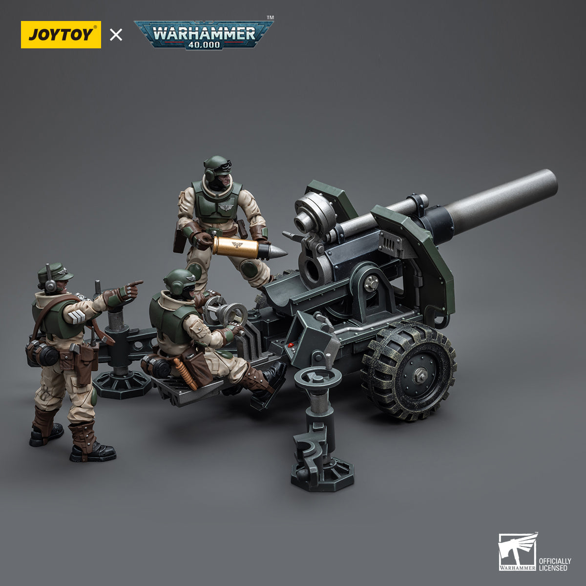 Warhammer Collectibles: 1/18 Scale Astra Militarum Ordnance Team with Bombast