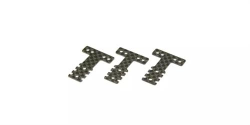 Mini-Z Soft Carbon Rear Suspension Plates MM/LM 3 Pack - Kyosho MZW403SB