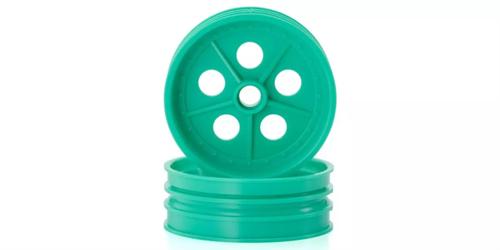 85 WC Tomahawk Front Wheels Mint Green 2 Pack - Kyosho SCH007GR