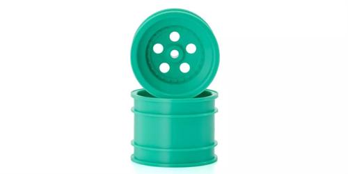 85 WC Tomahawk Rear Wheels Mint Green 2 Pack - Kyosho SCH008GR