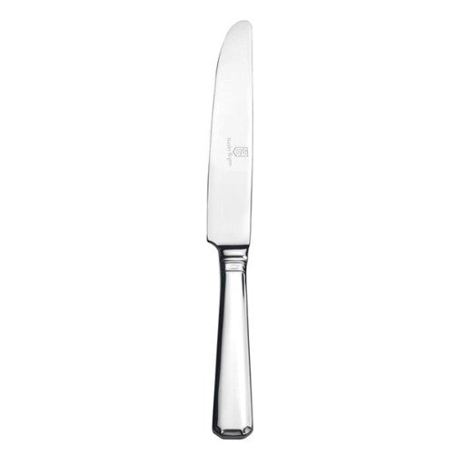 Elegant stainless steel Grecian table knife by Stanley Rogers, combining durability and sophistication for dining occasions.