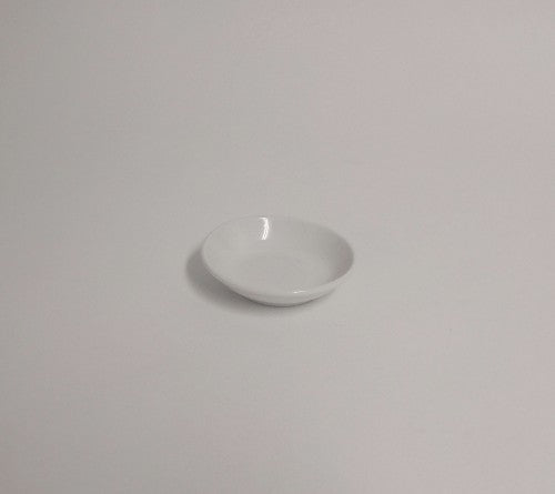 Set of 6 elegant 10cm Rockingham bone china round butter dishes, perfect for stylishly serving butter or condiments.