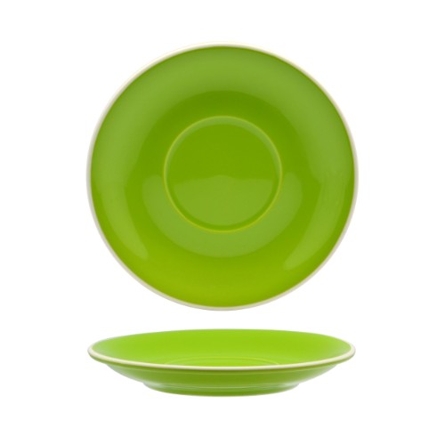 Rockingham Vert Green Latte Saucer (Set of 6)
