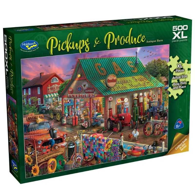 Jigsaw Puzzle - PICKUPS AND PRODUCE S2 ANTIQUE BARN (500pc)