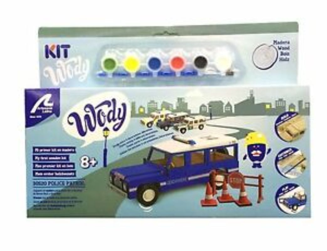 Artesania Latina Police Patrol kitset, 192mm, easy-build model perfect for novice and experienced modelers.