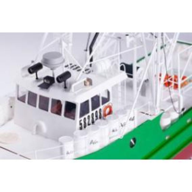 1:30 scale wooden model ship kit of the Andrea Gail with detailed fittings and assembly plans for enthusiasts.