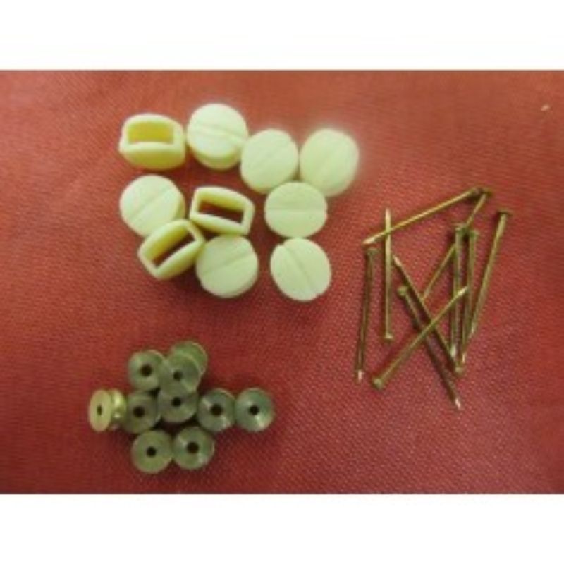 Set of 10 durable 7mm wooden blocks for ship modeling, perfect for intricate rigging and fittings.