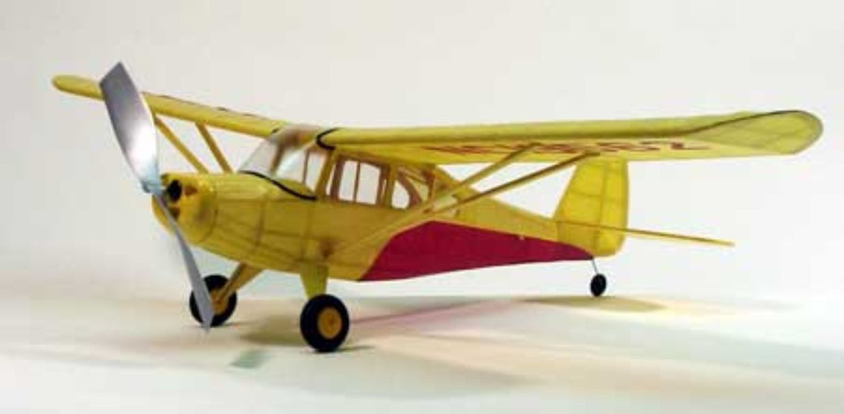 30-inch balsa glider model of the Aeronca 7AC Champion, designed for outdoor flying and custom painting.
